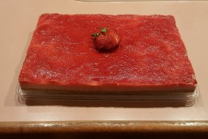 Finished Frozen Strawberry Cheesecake